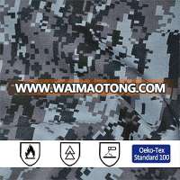 wholesale 50/50 polyester/cotton digital hunting camo ripstop fr fabric