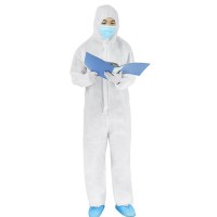 Unisex Clothing Isolation Clothing Antistatic Nonwovens Elastic  Dust-proof Security Suit